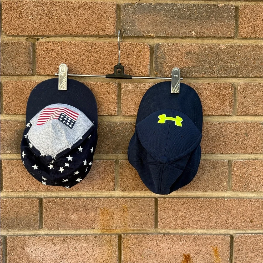 Under Armour Kids' Navy and Neon Green Logo Cap